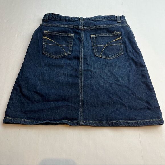 Girl's L.L. Bean Double Denim Jean Skirt Size 15 Blue - Picture 2 of 8